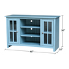 International Concepts 48" Entertainment / TV Stand with 2 Doors, Ocean Blue, Antique Rubbed TV32-34